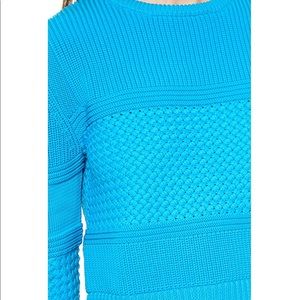 Tibi blue crop sweater